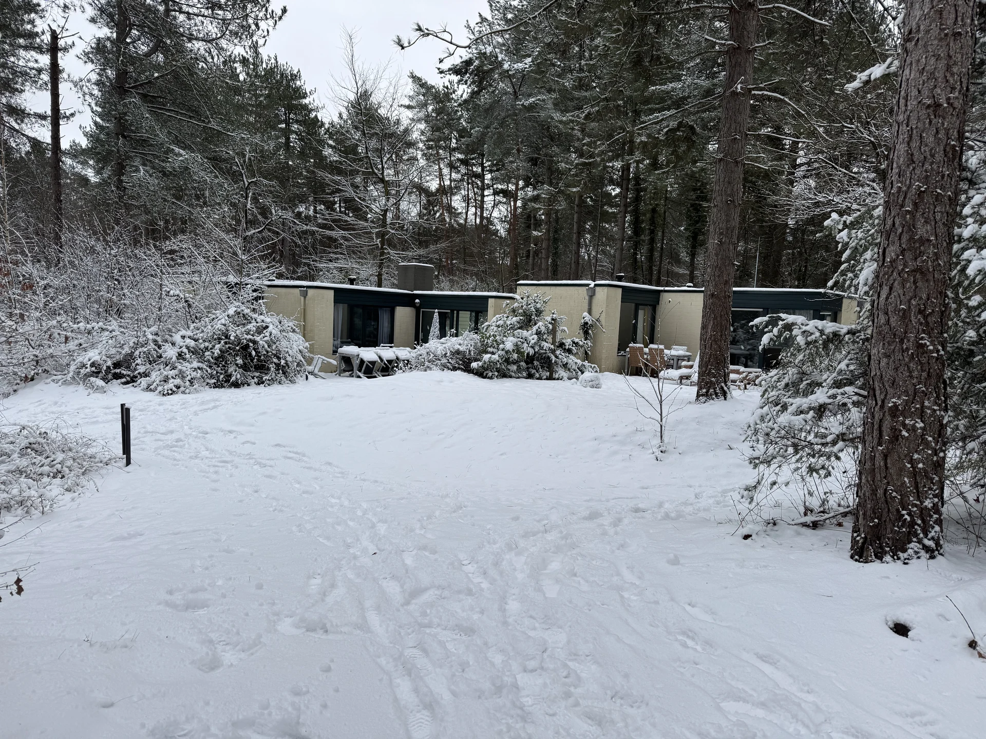 Ferienhäuser im Center Parcs De Vossemeren im Schnee