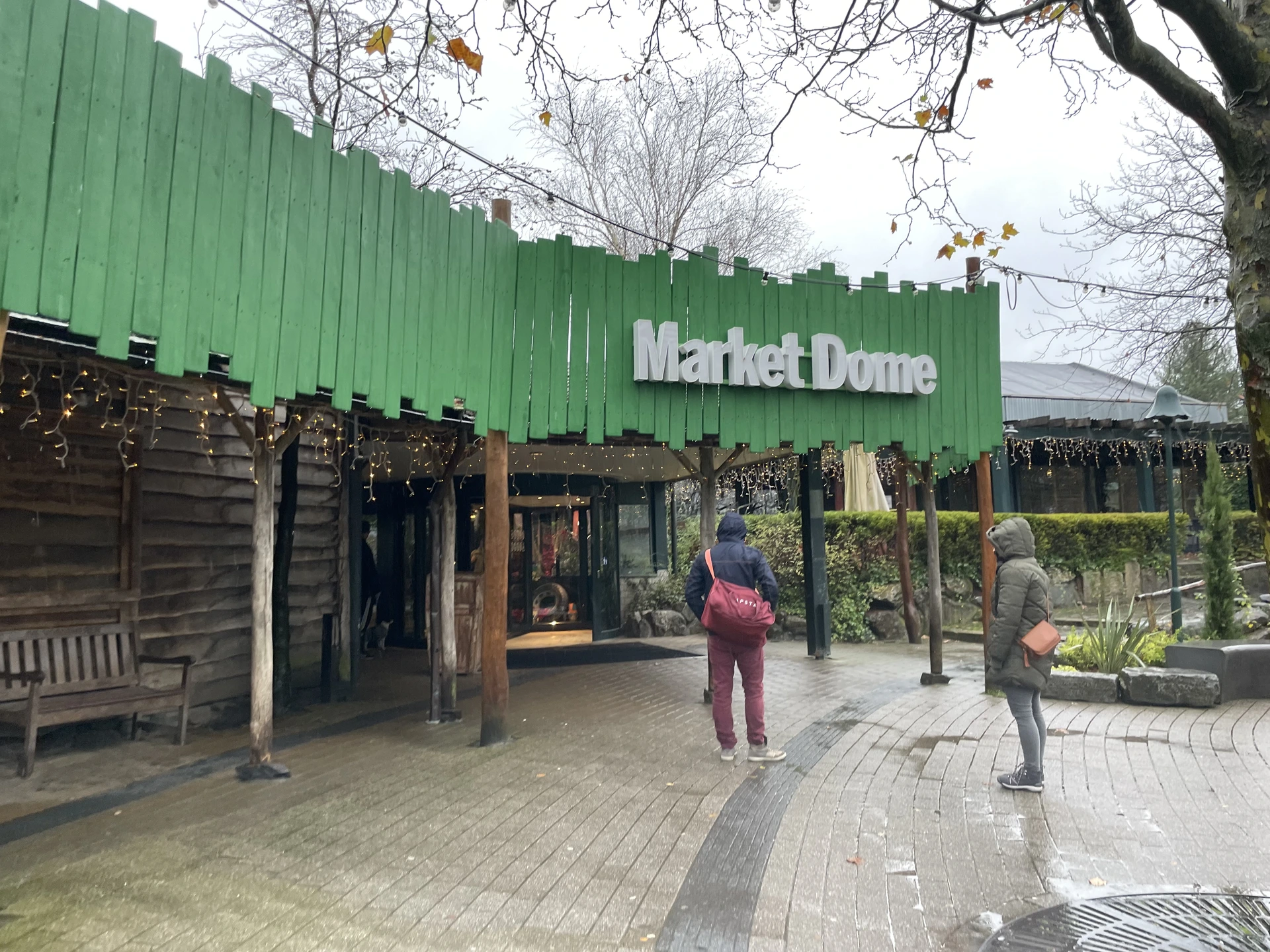 Eingang zum Market Dome im Center Parcs De Vossemeren