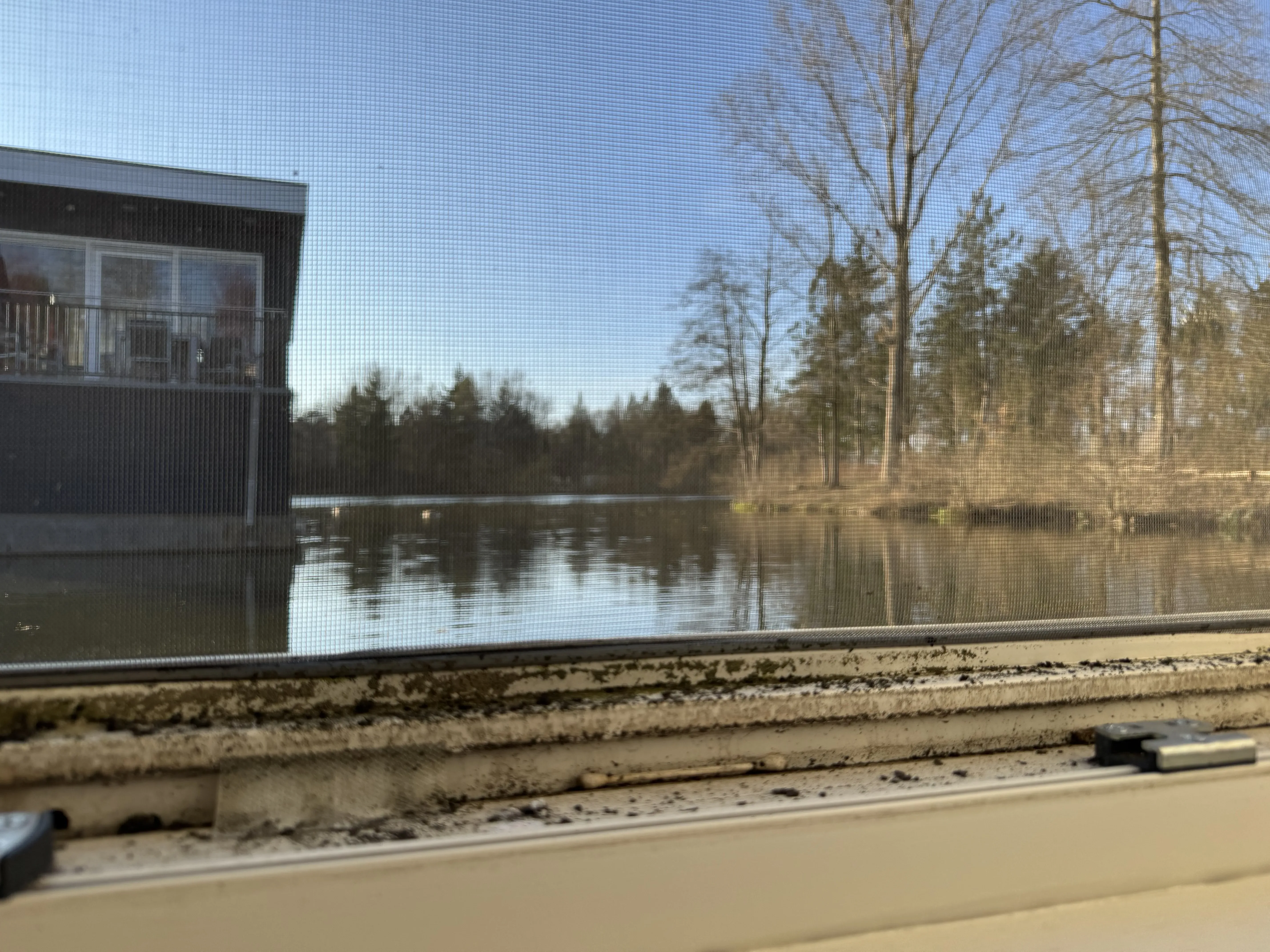 Blick aus dem Fenster auf die Seehöhe