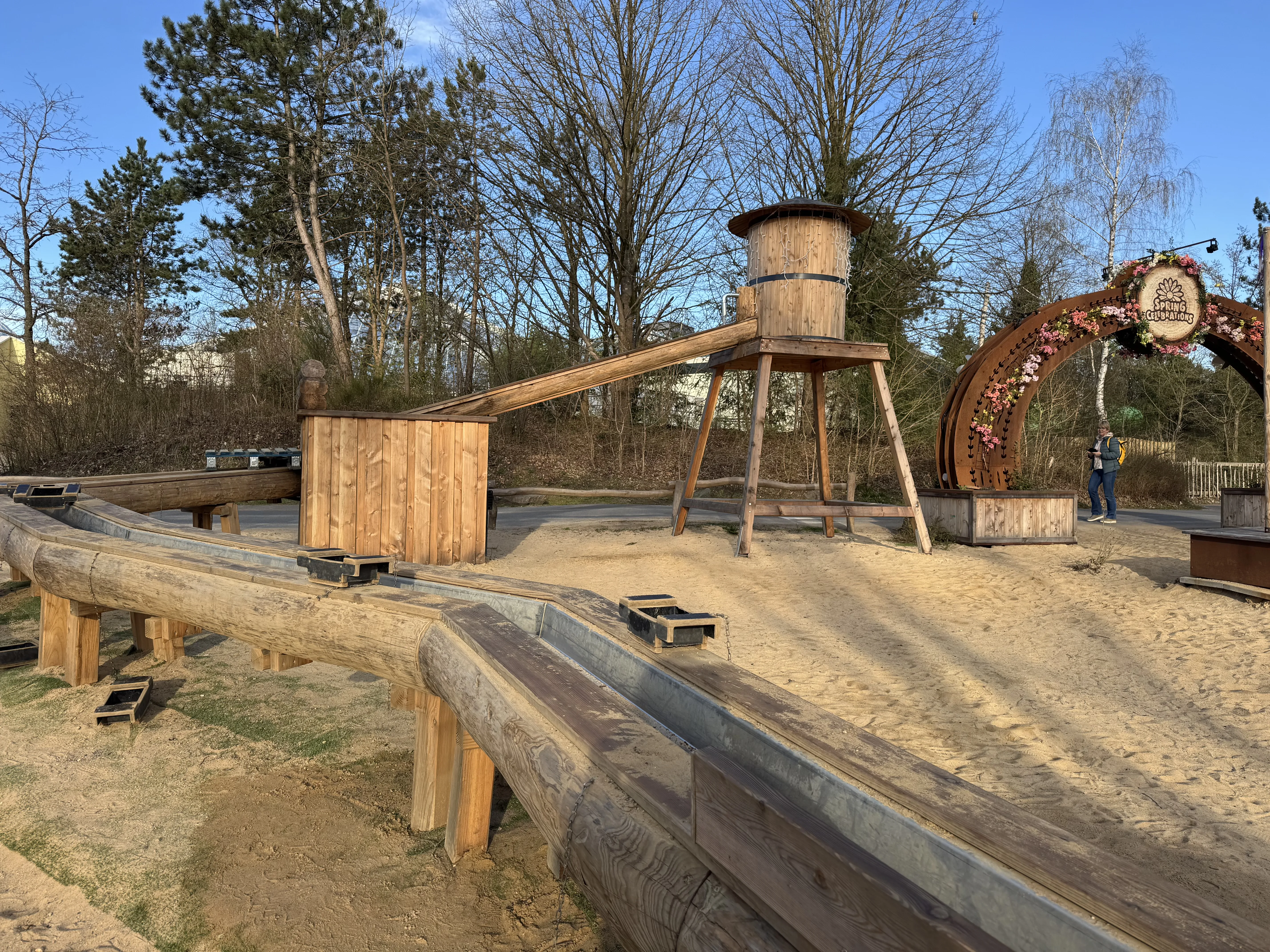 Der Wasserspielplatz am Market Dome – im Sommer ein Highlight