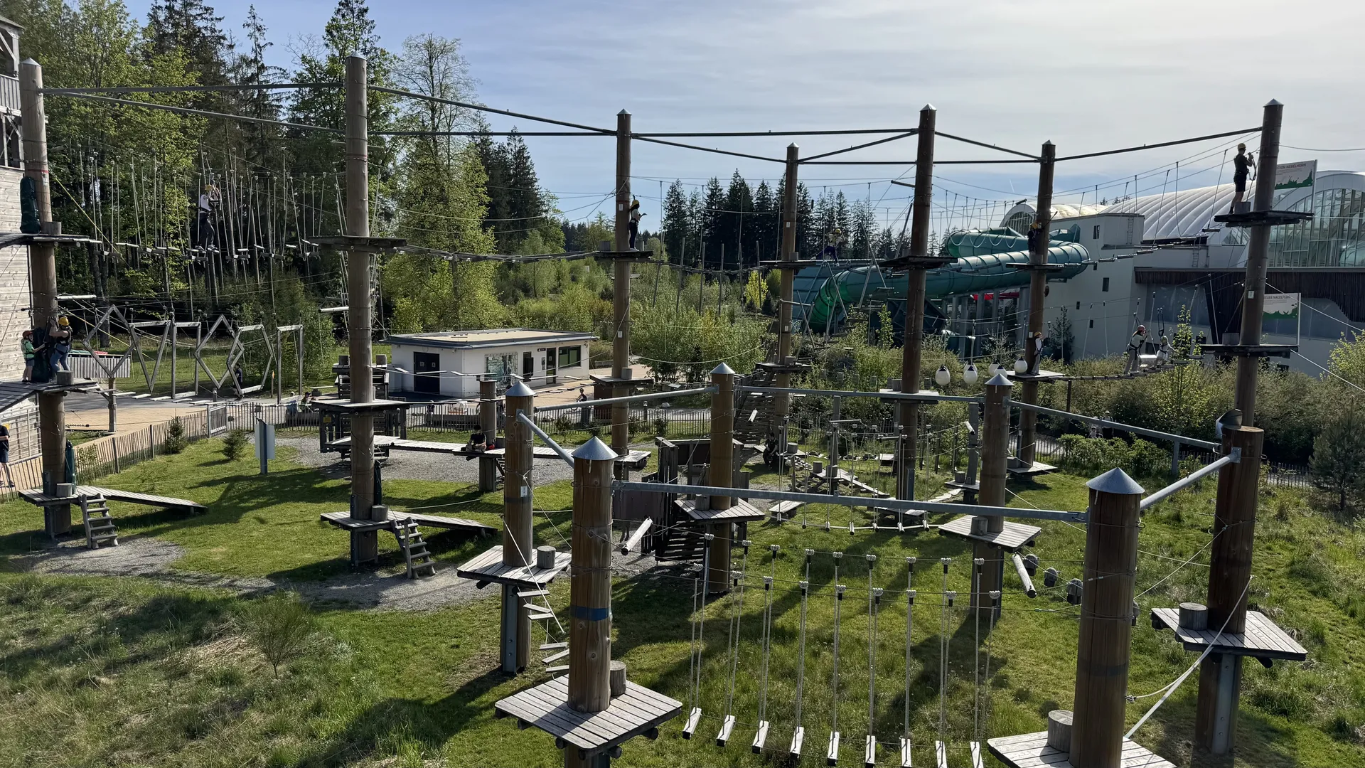 Kletterpark im Park Allgäu von oben