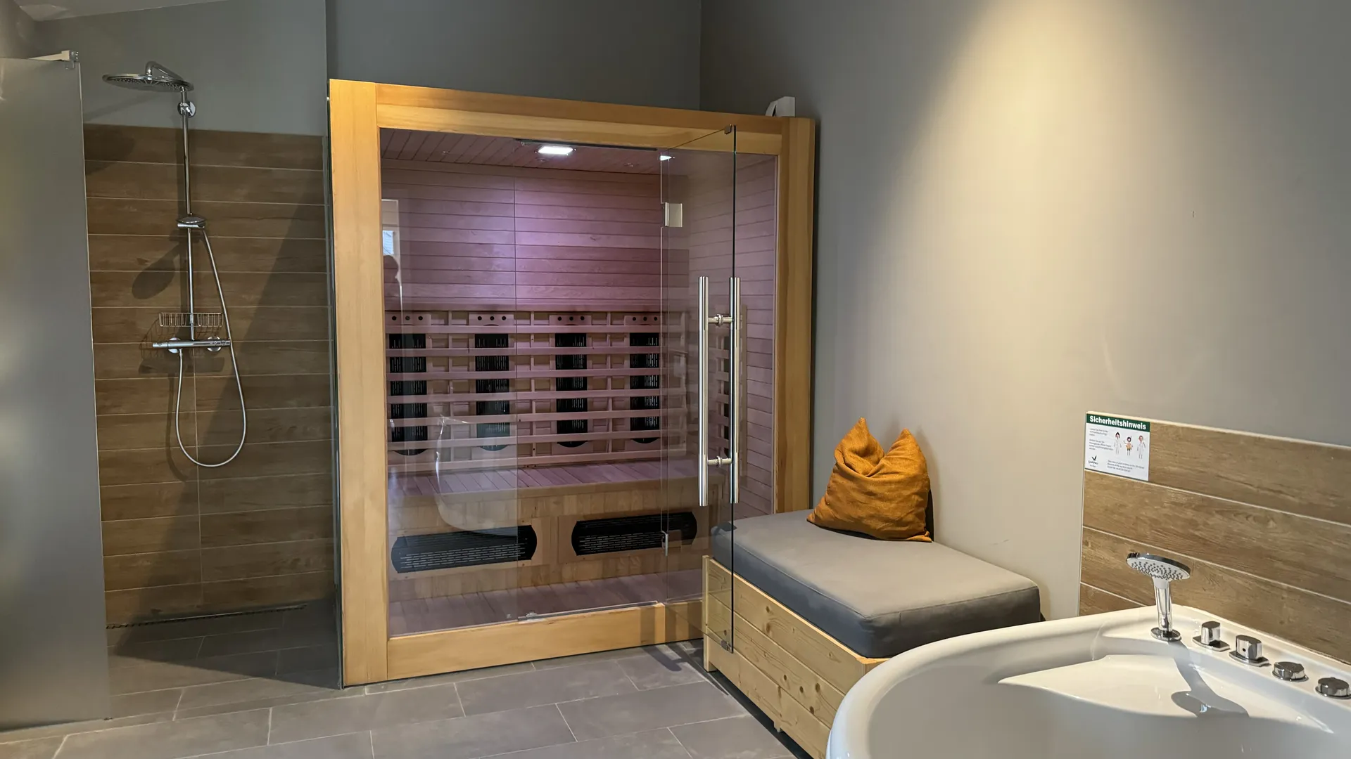 Infrarot-Sauna im VIP-Ferienhaus im Center Parcs Park Allgäu