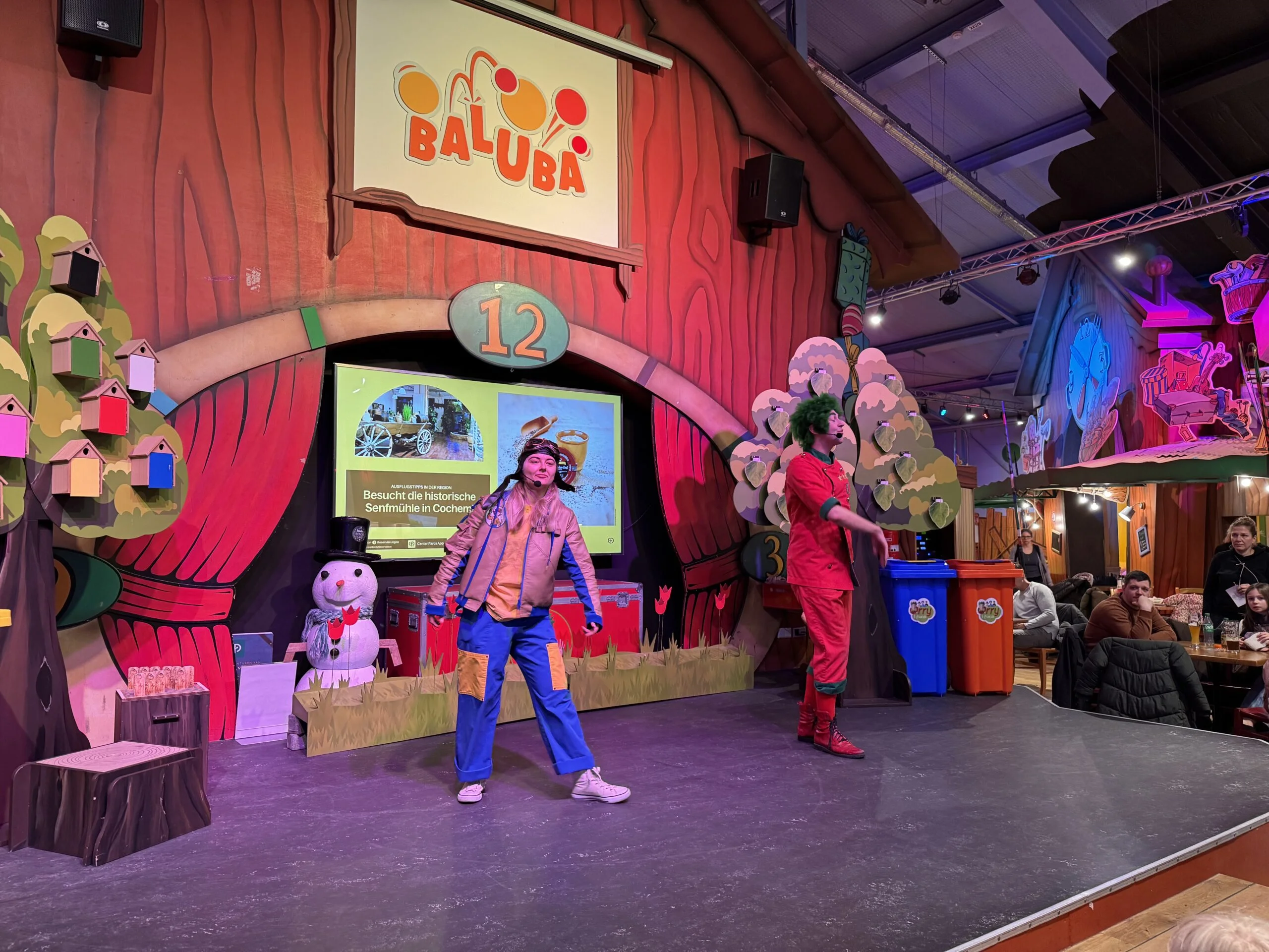 Die Bühne mit Animationsprogramm