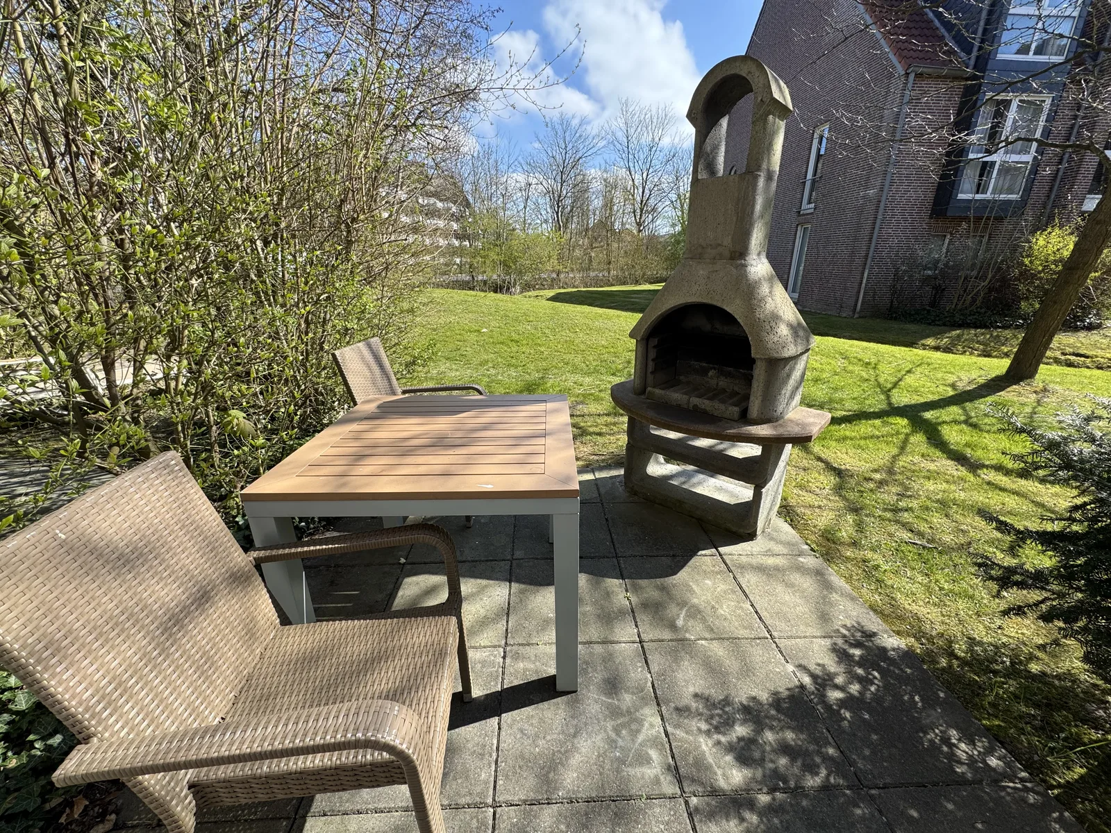 Der Blick von der Apartment-Terrasse