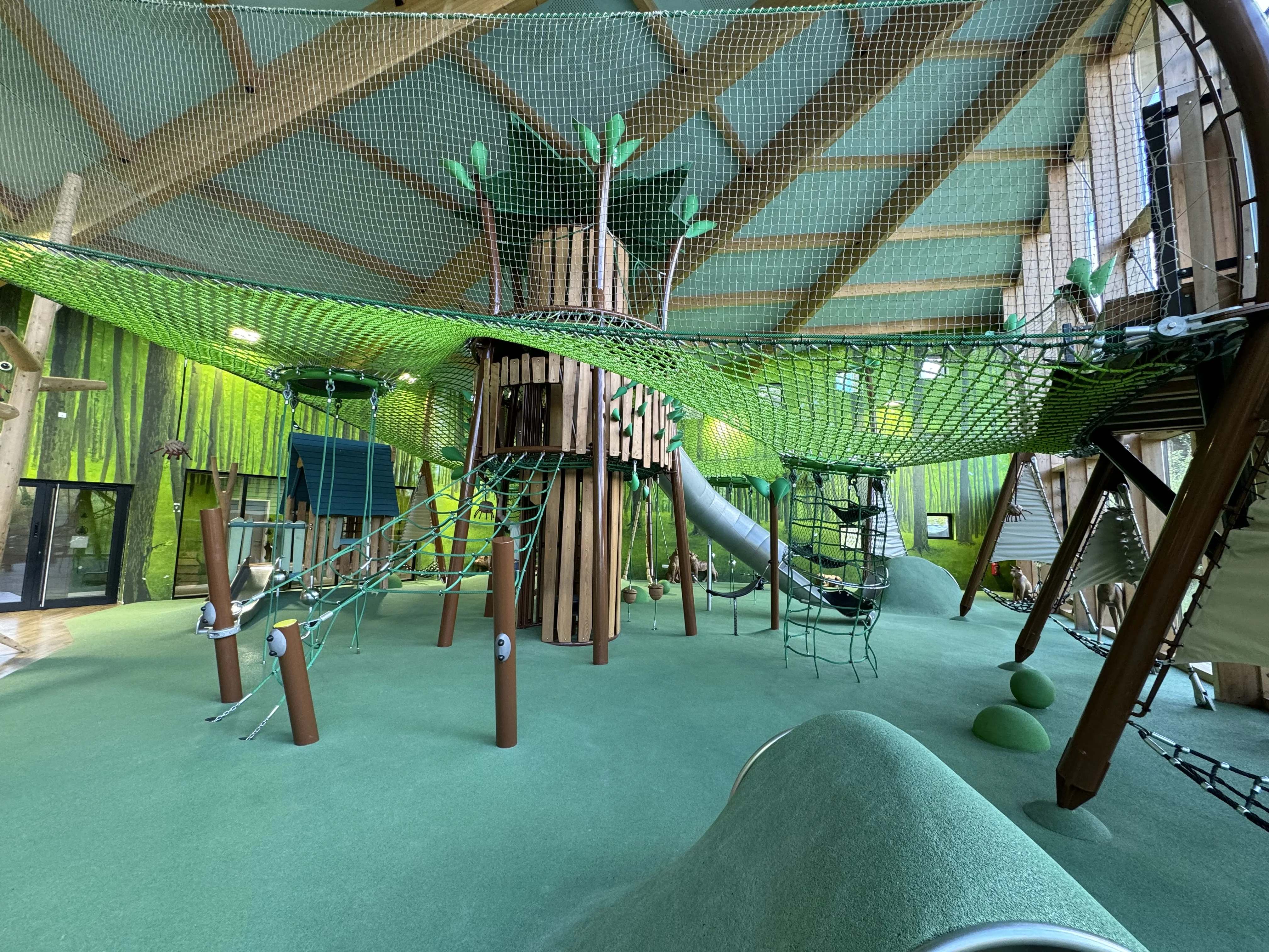 Der kleine, aber feine Indoor-Spielplatz bei den Exclusive-Häusern an der Forest Lodge