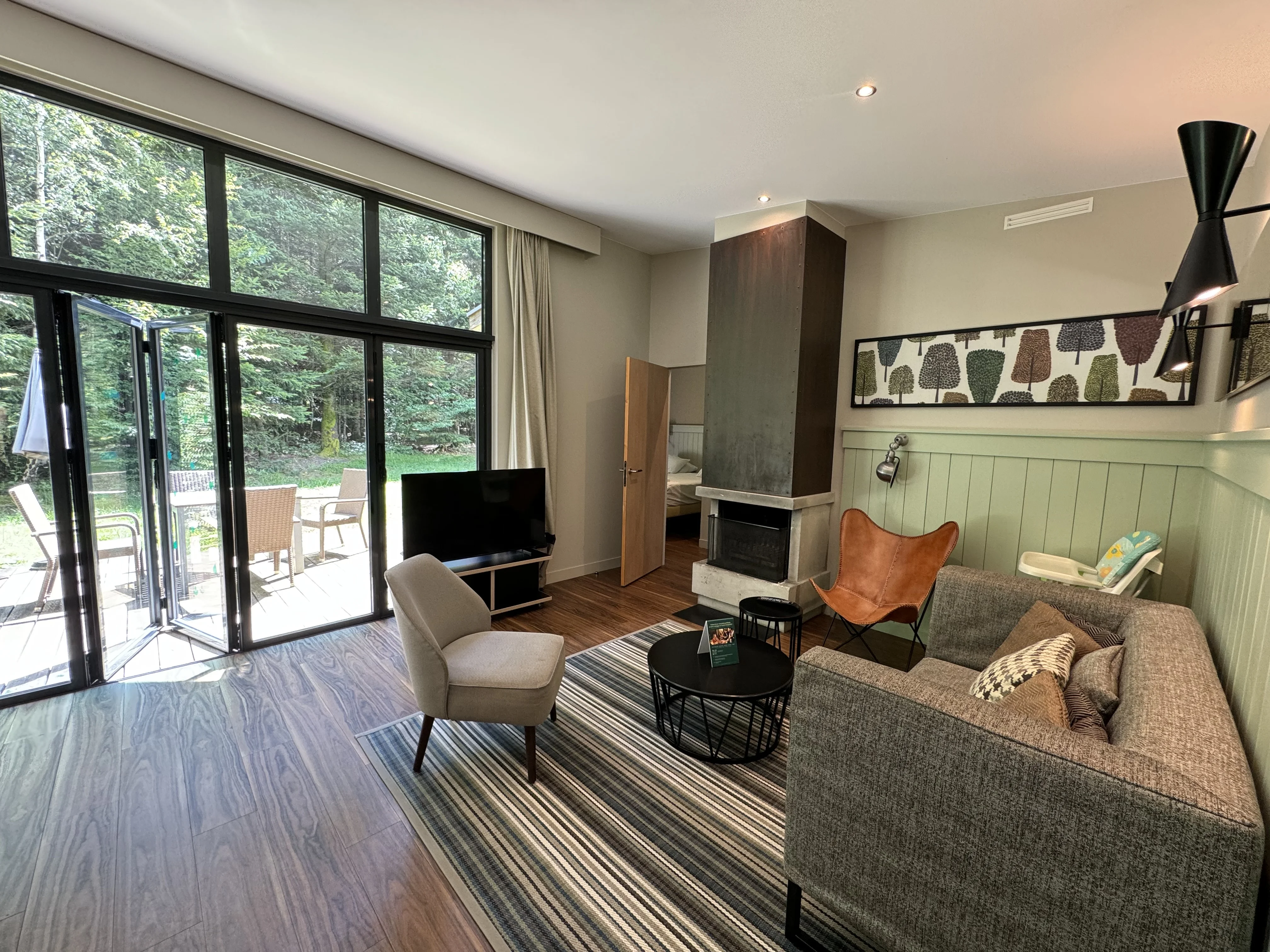 Premium Ferienhaus mit Blick auf die Terrasse