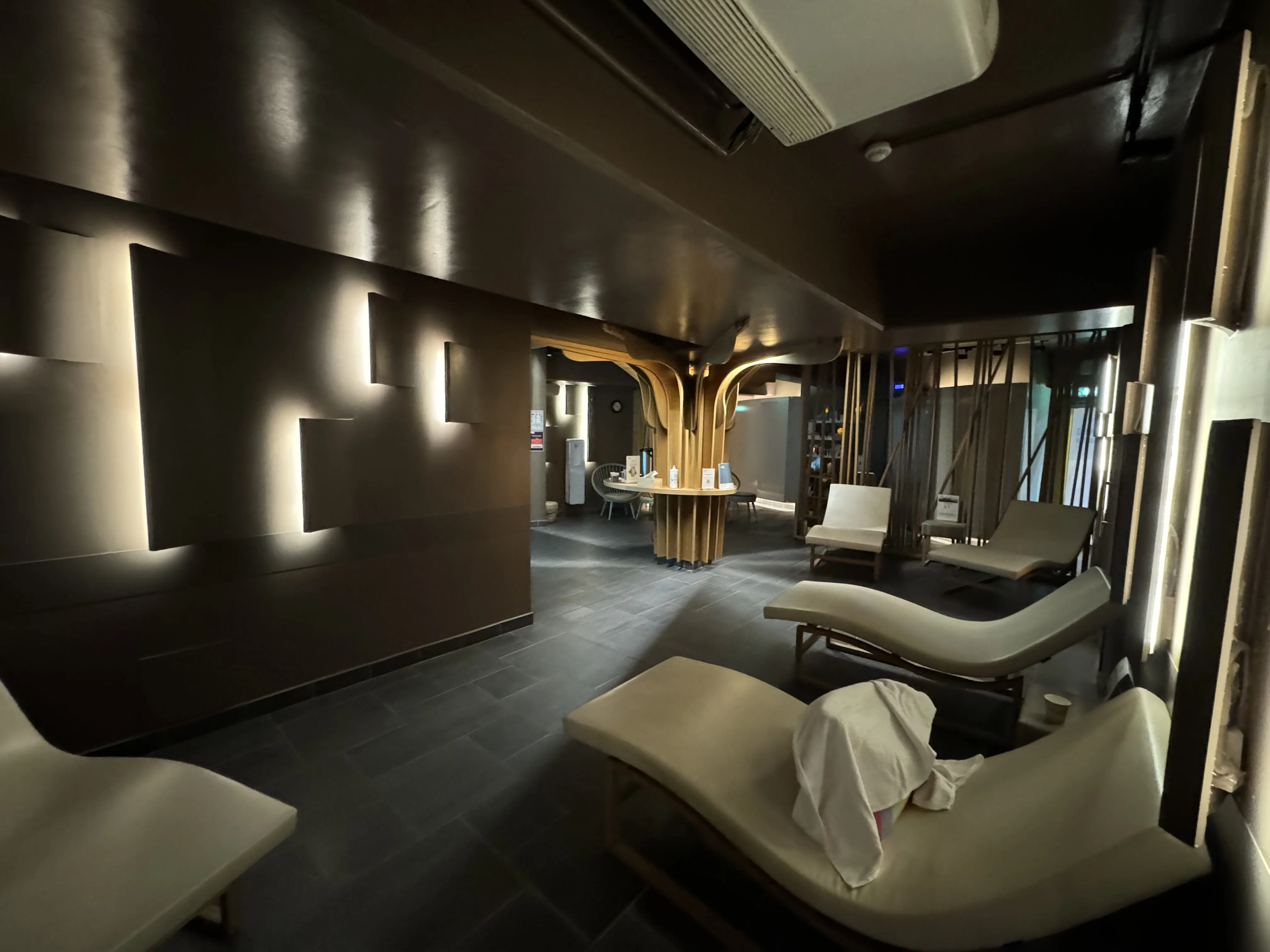 Der Spa-Bereich neben dem Aqua Mundo – vorhanden, aber überschaubar