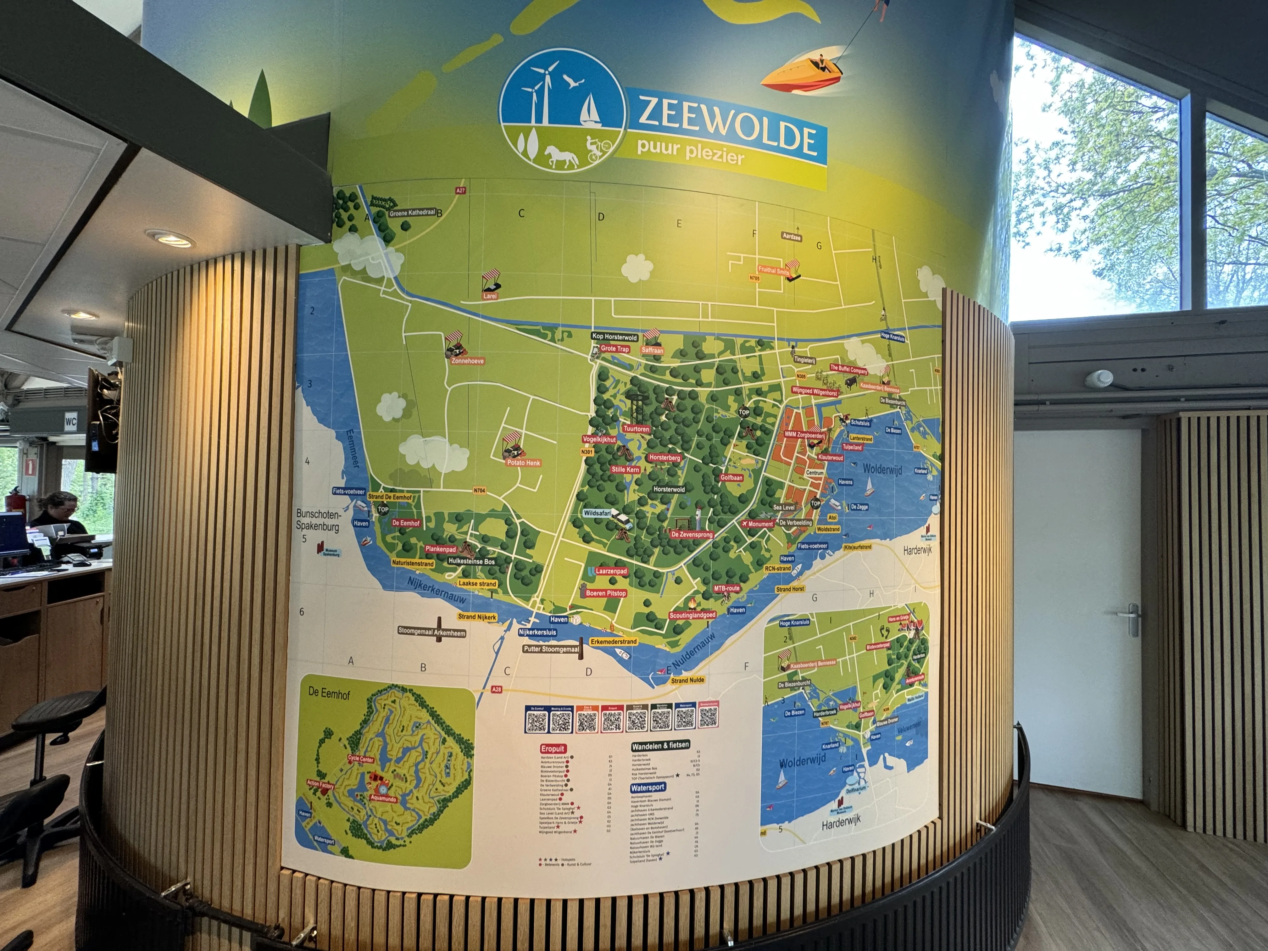 Umgebungskarte mit Ausflugszielen rund um den De Eemhof