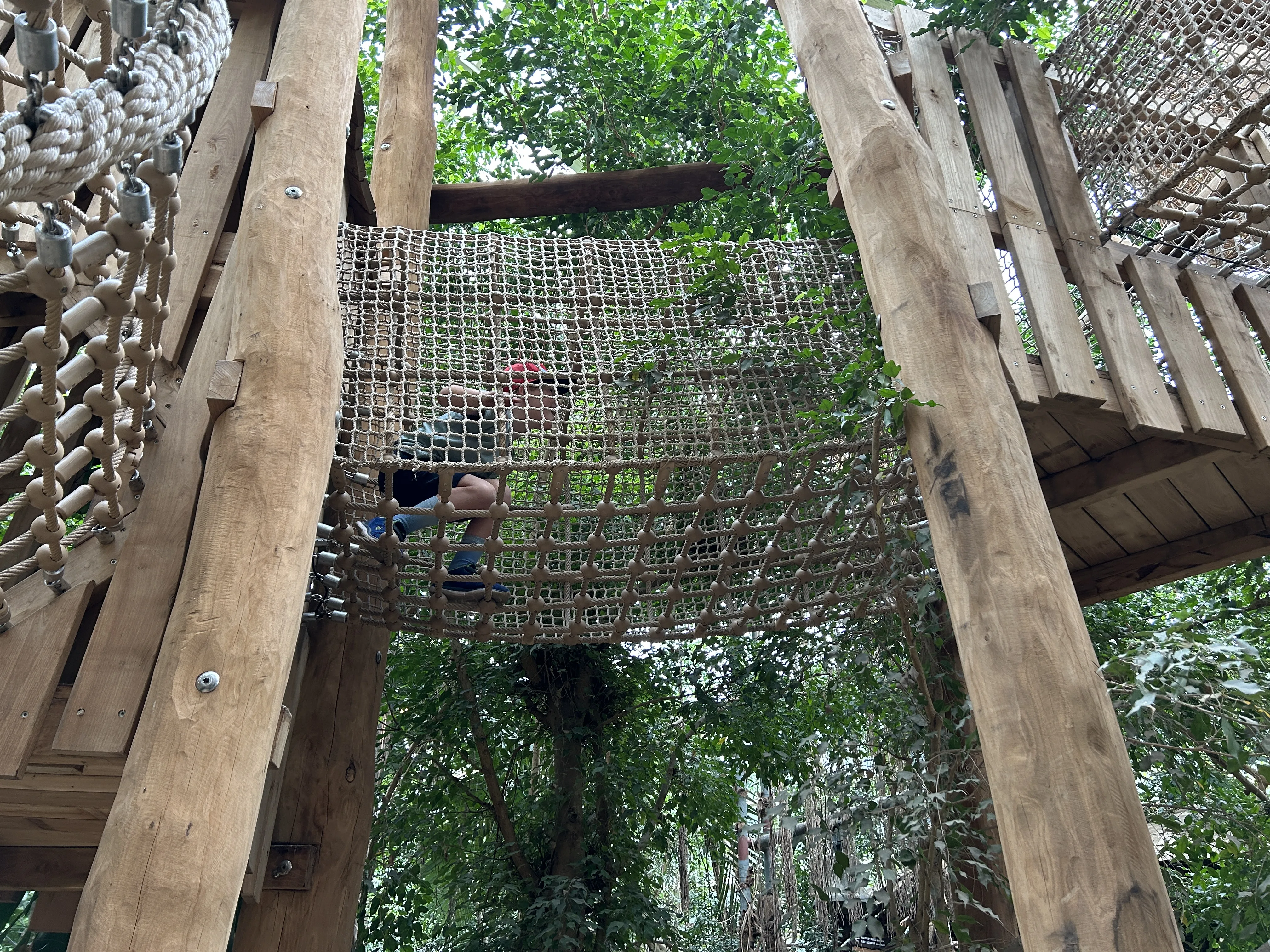 Klettern im Jungle Dome – für Kinder ab etwa 5 Jahren ein Riesenspaß