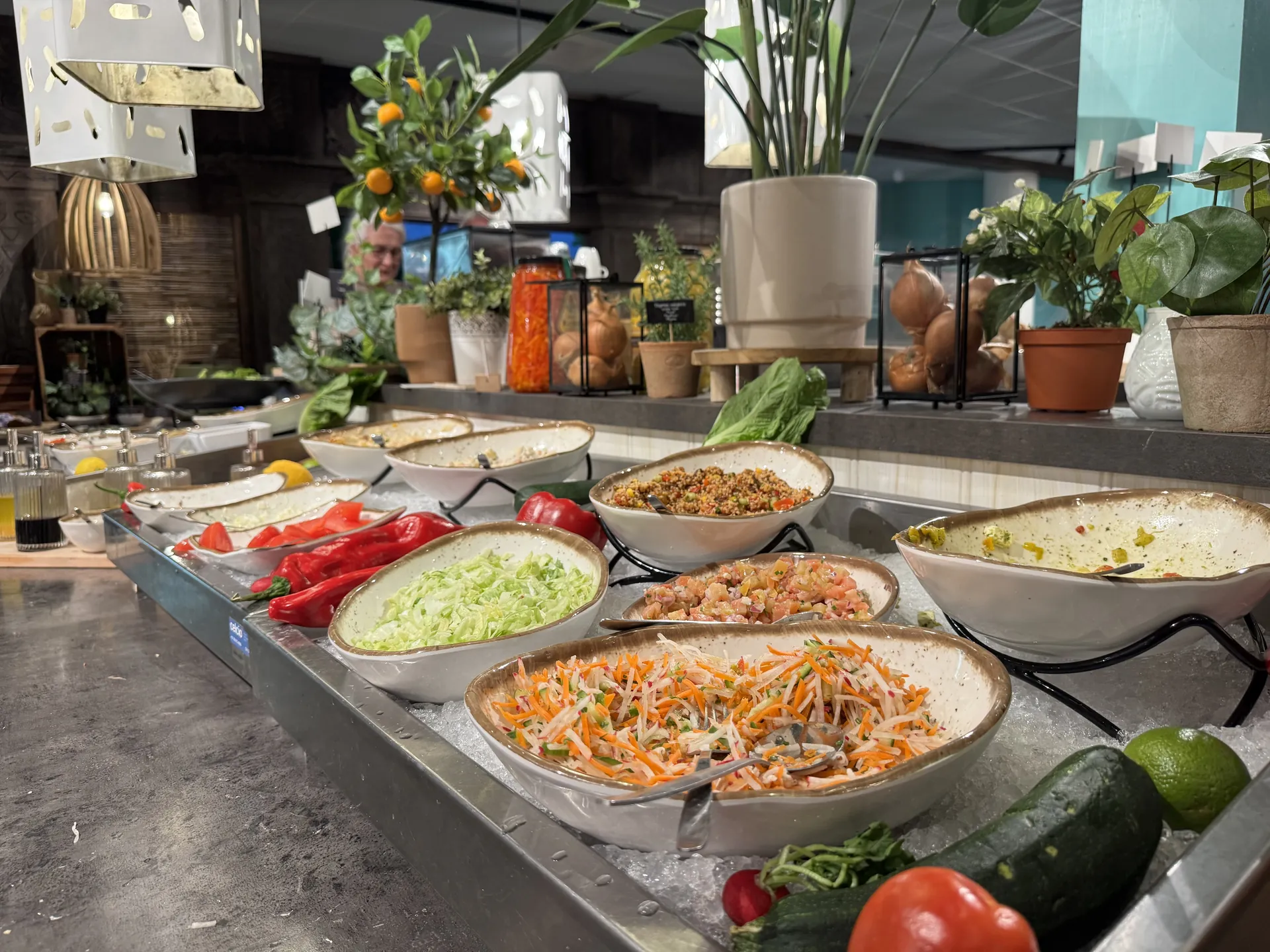 Salatbuffet im Market Restaurant
