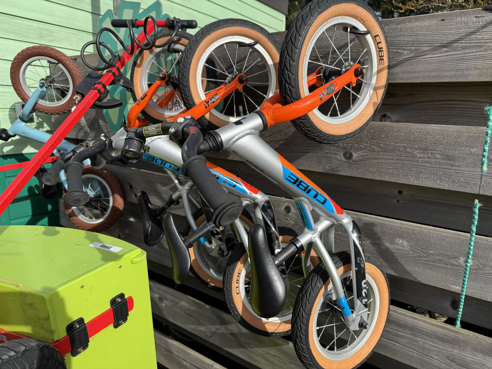 Das Cycle Center mit Kinderfahrrädern und Laufrädern