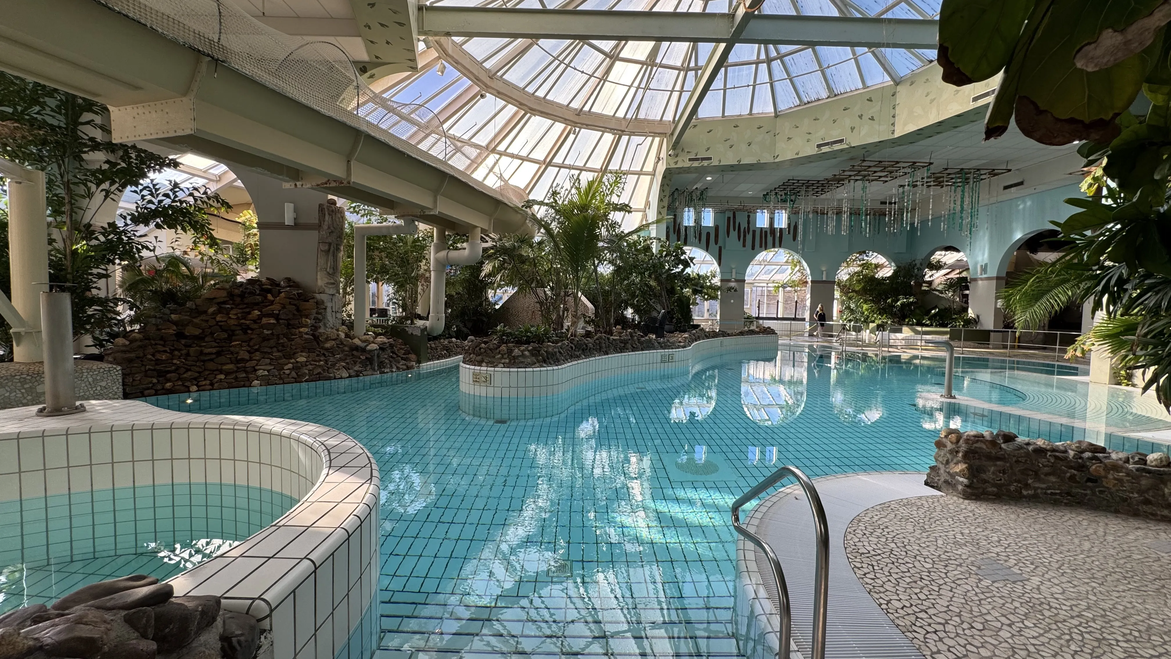 Das Aqua Mundo am Morgen – leer und entspannt