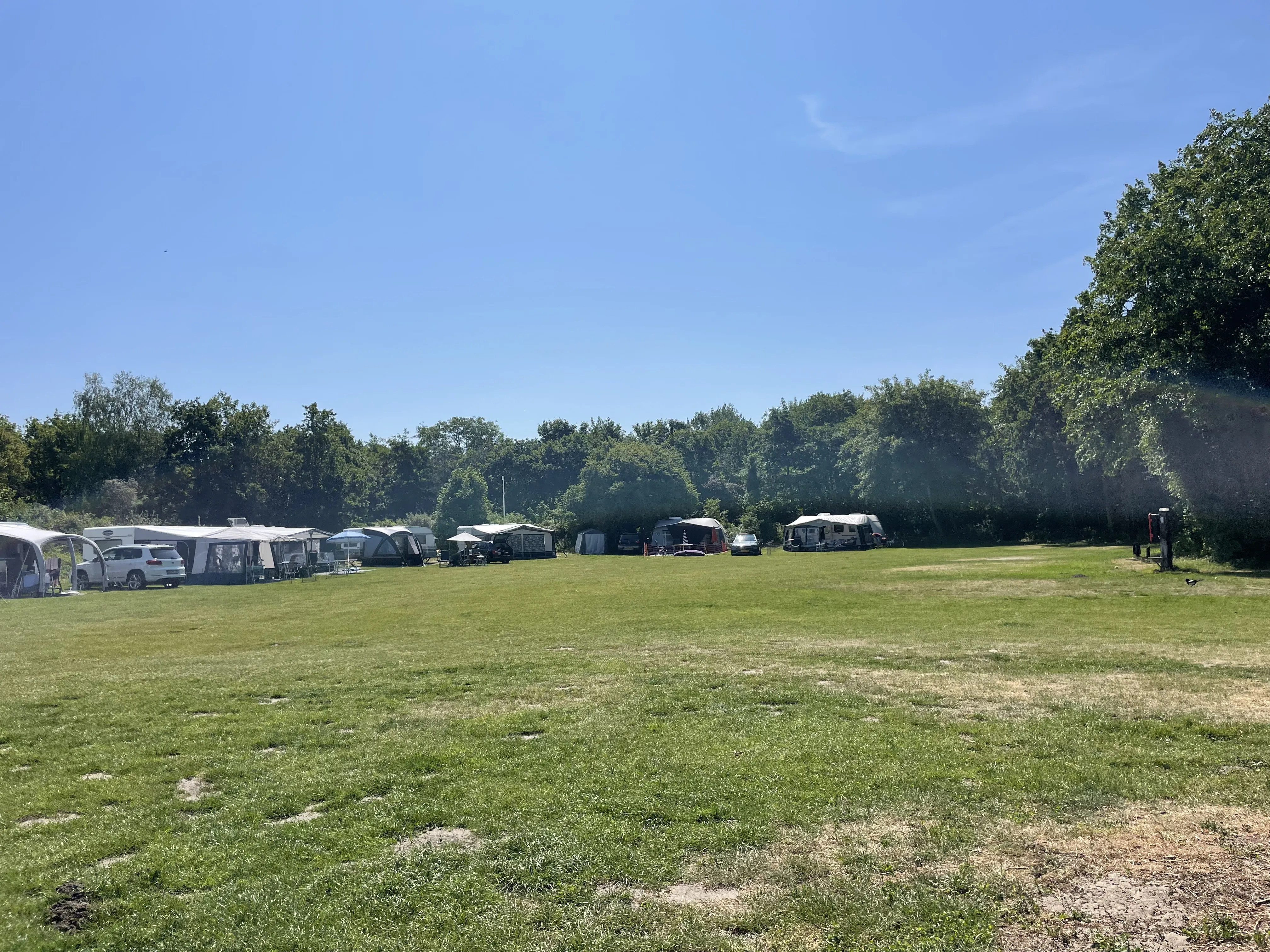 Der Campingplatz am hinteren Ende des Parks