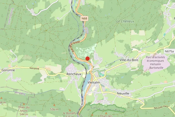 Karte Center Parcs Les Ardennes