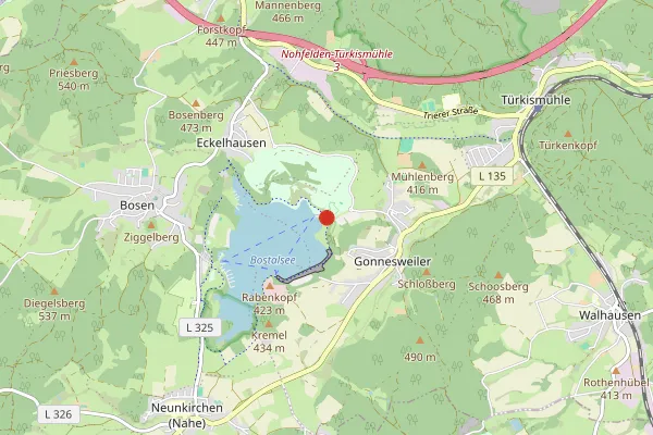 Karte Center Parcs Park Bostalsee in Nohfelden