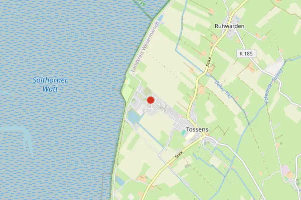 Karte Center Parcs Park Nordseeküste in Tossens