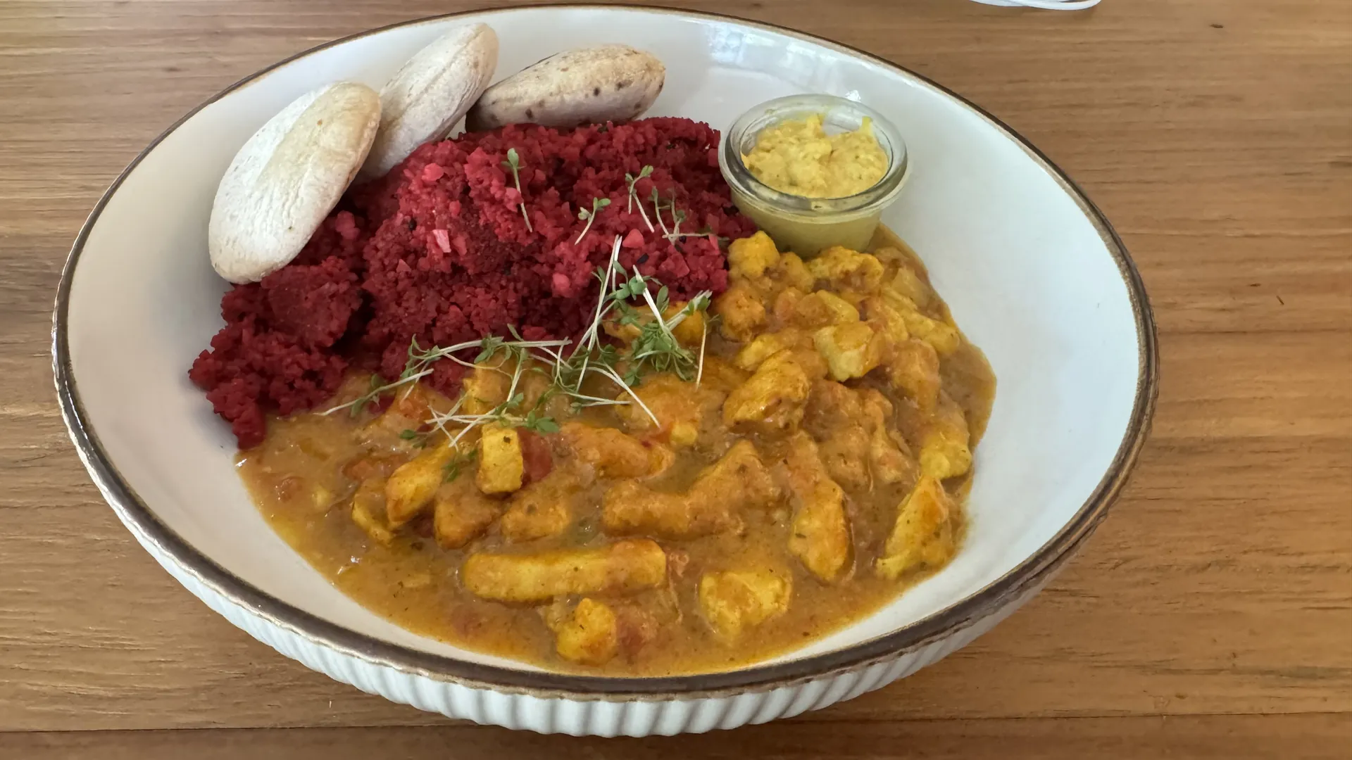 Das Essen war insgesamt besser als das, was wir im Mont Royal hatten - klare Aufwertung in der Landal-Mosel-Liga