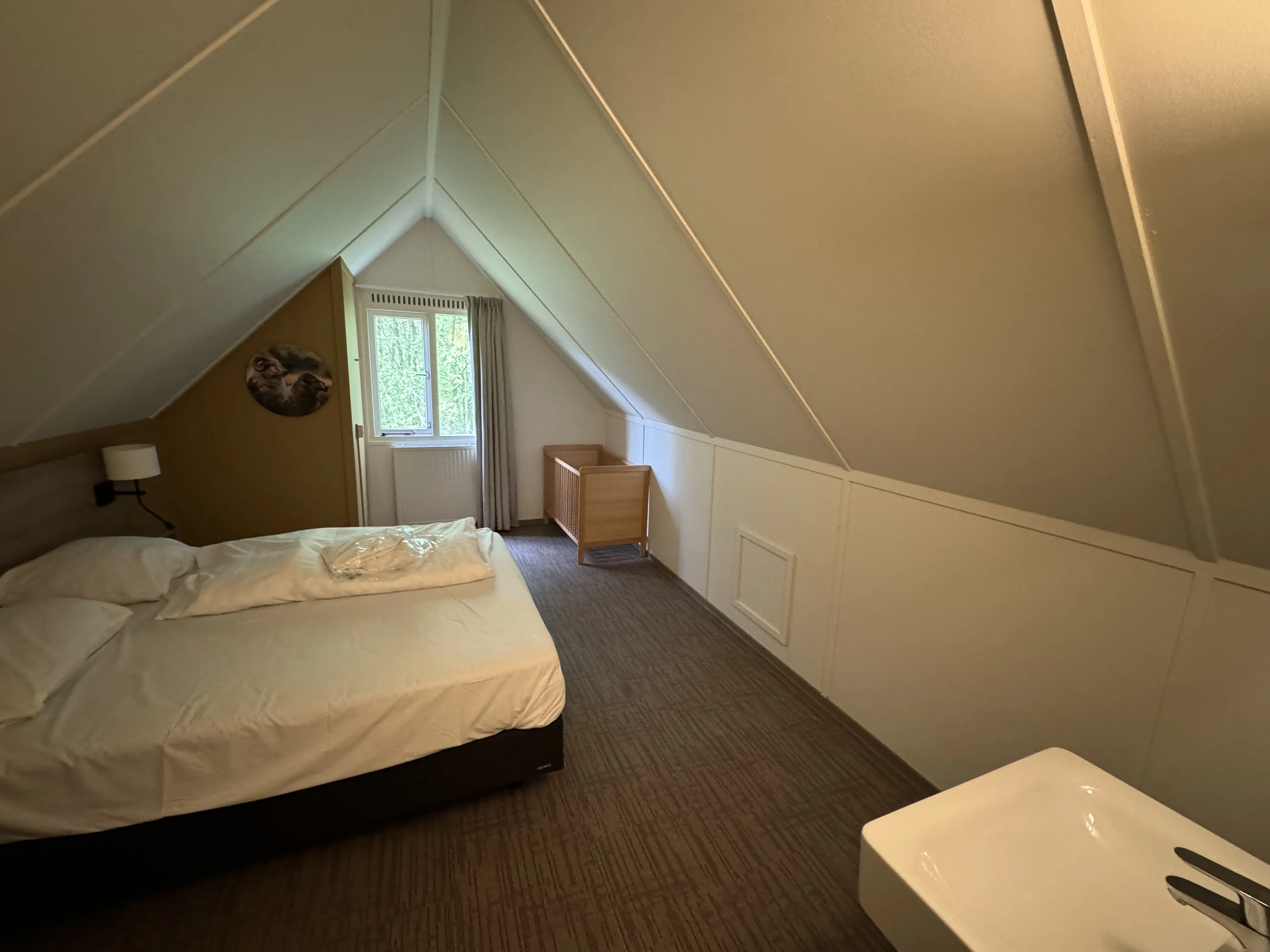 Das Schlafzimmer im Dachgeschoss