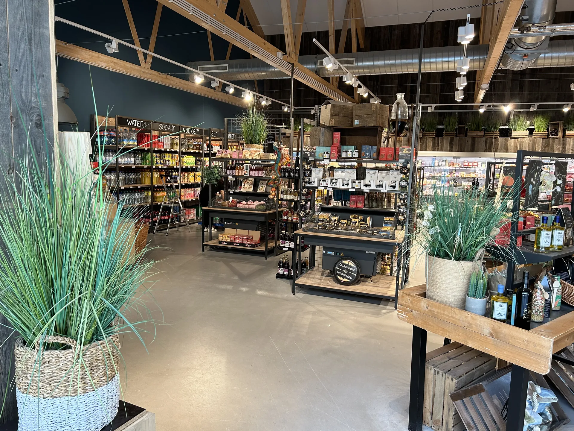 Der Supermarkt im Zentralgebäude