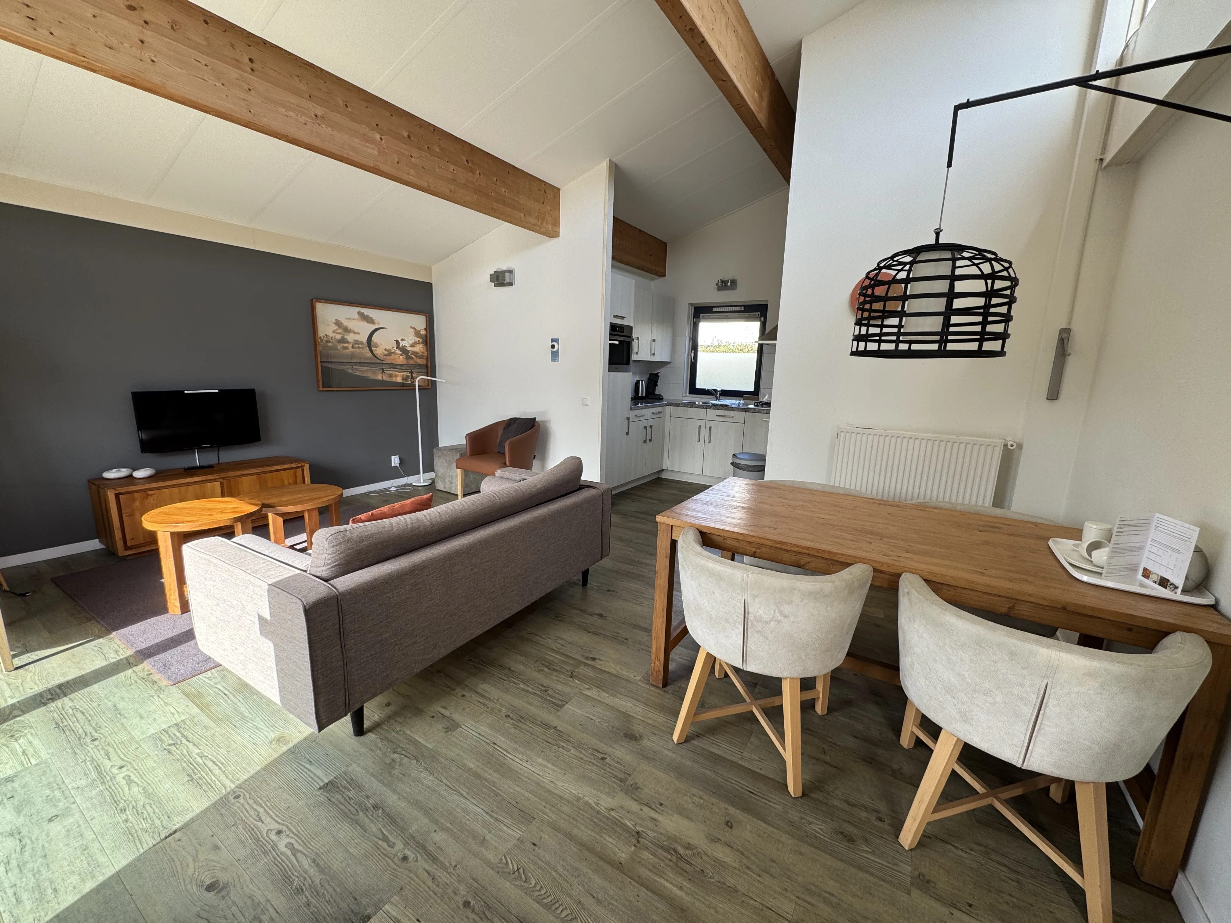 Der Wohnbereich im Komfort-Ferienhaus