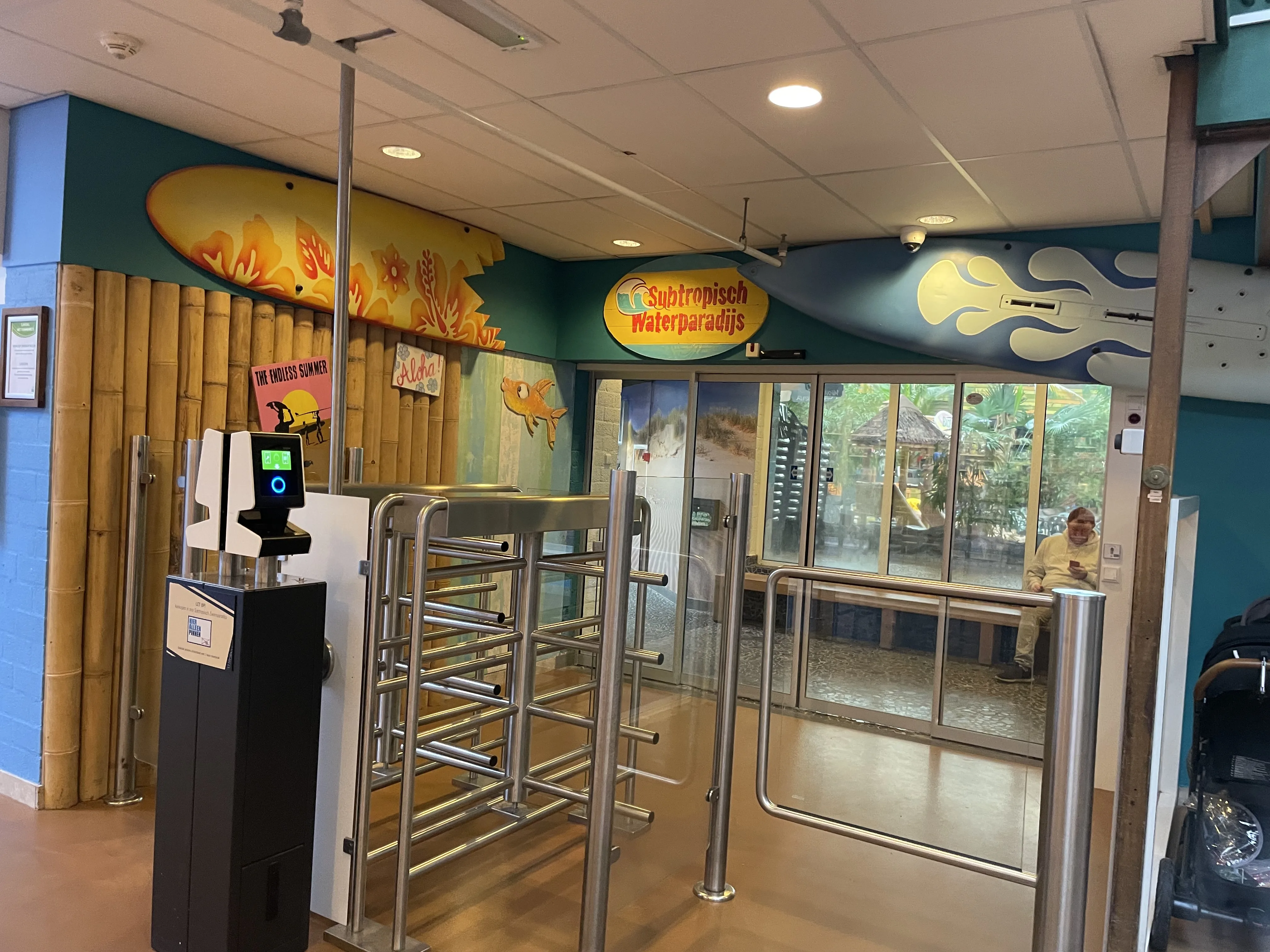 Der Eingang zum Subtropisch Waterparadijs