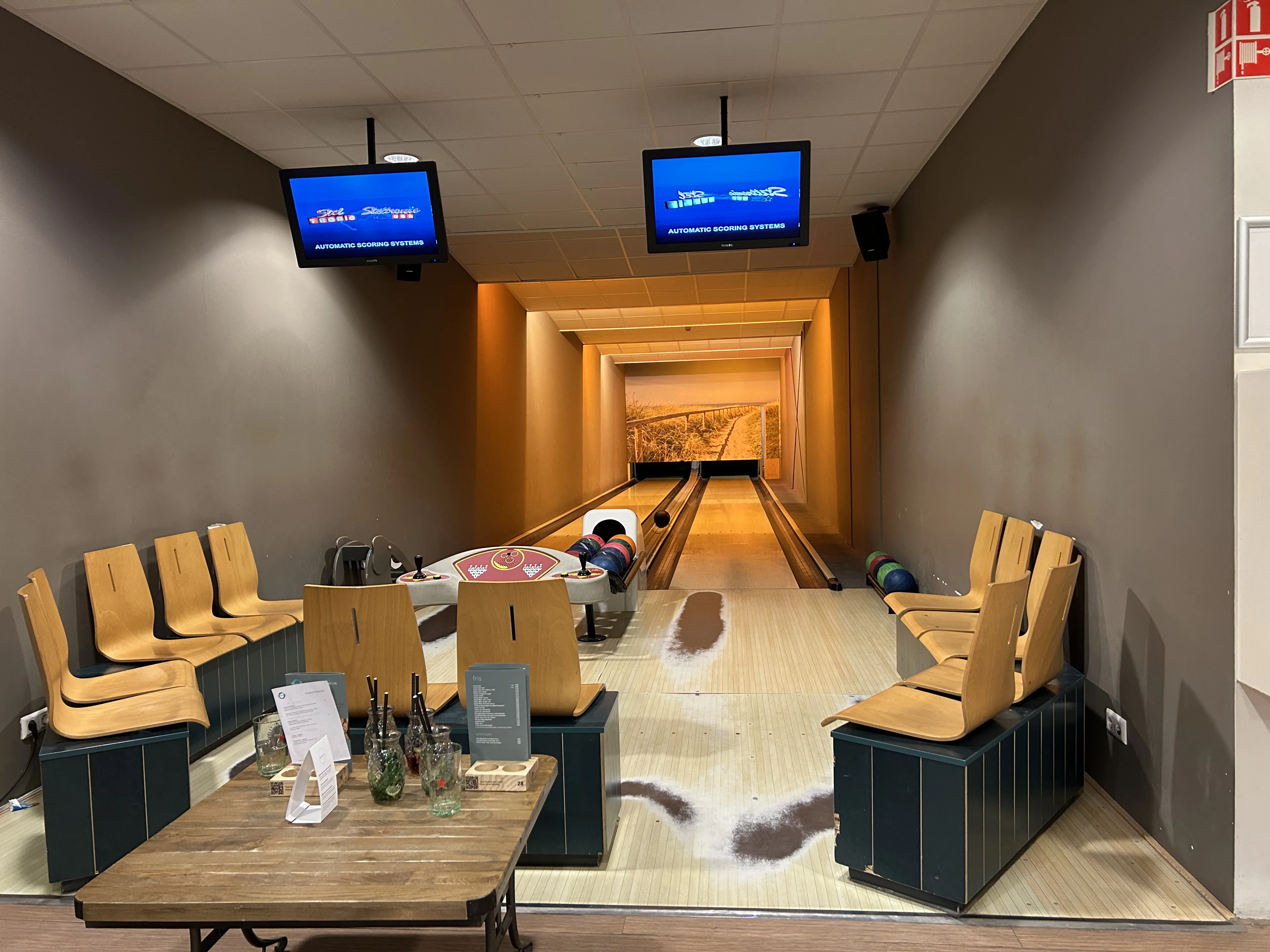 Die moderne Bowlingbahn im Sportcenter