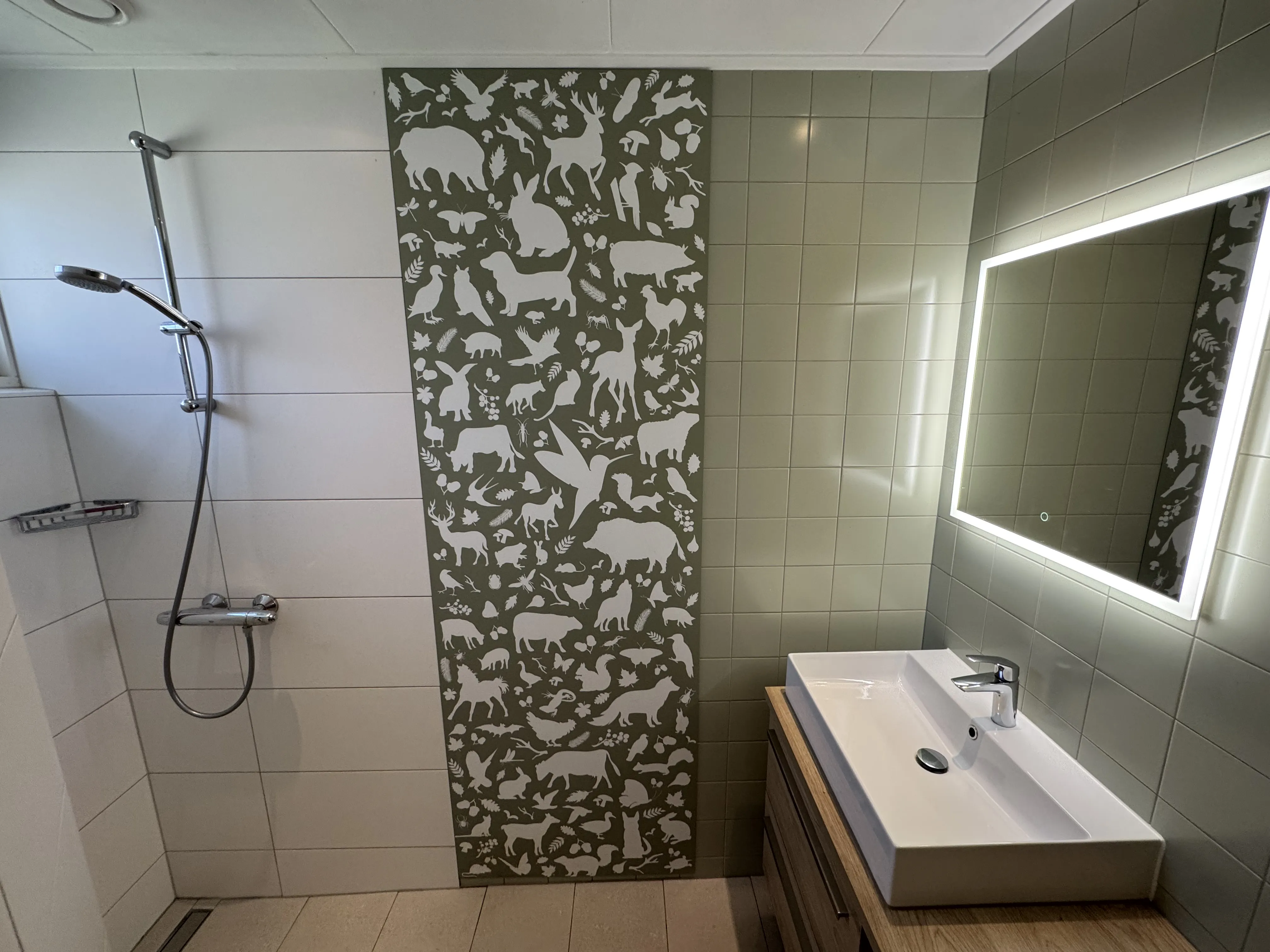 Badezimmer im Baby-Ferienhaus