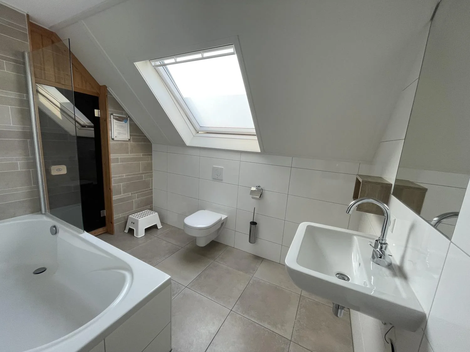 Der breite Sandstrand