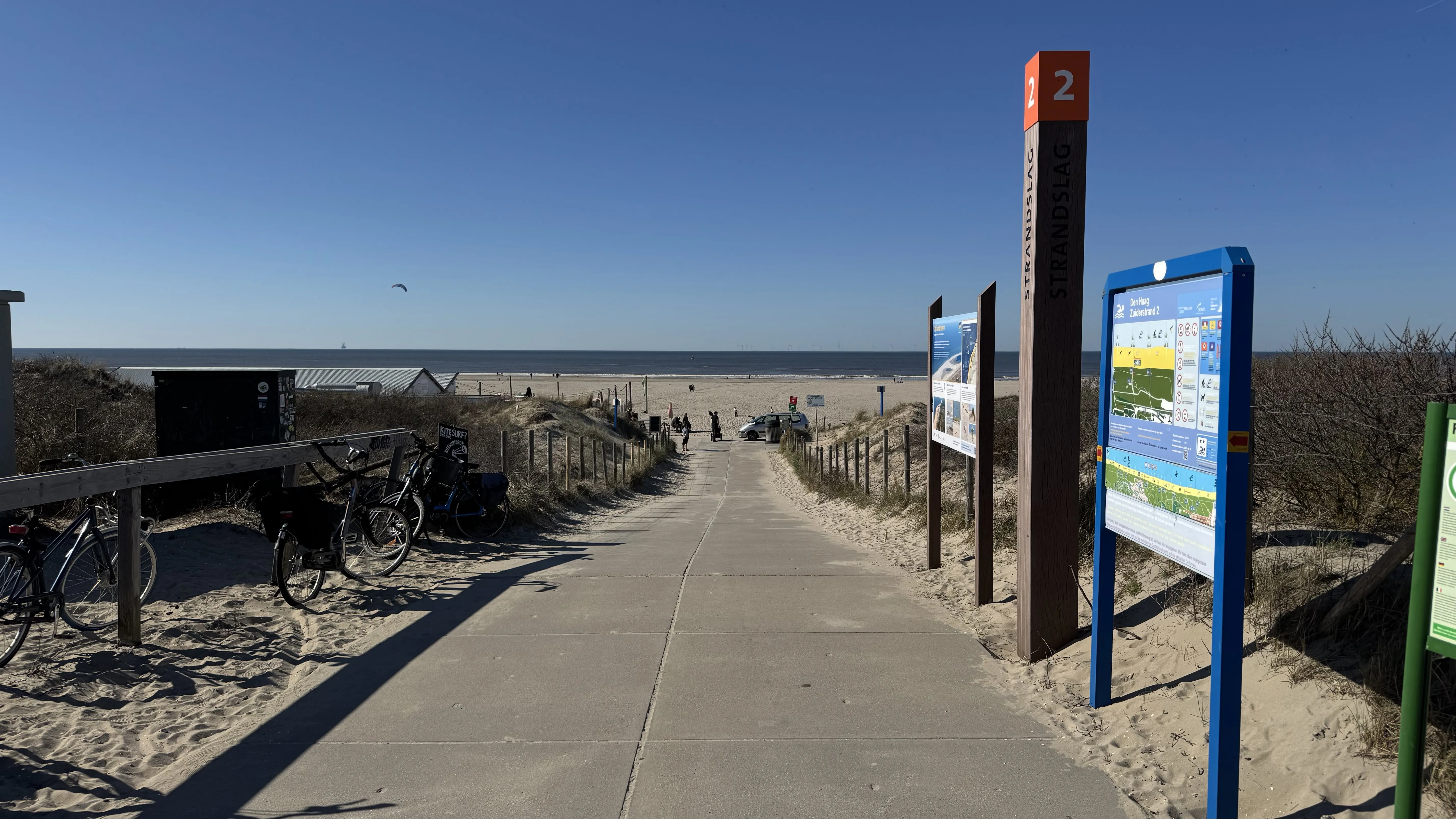 Der Weg zum Strand führt über den Deich – ordentliche Tour