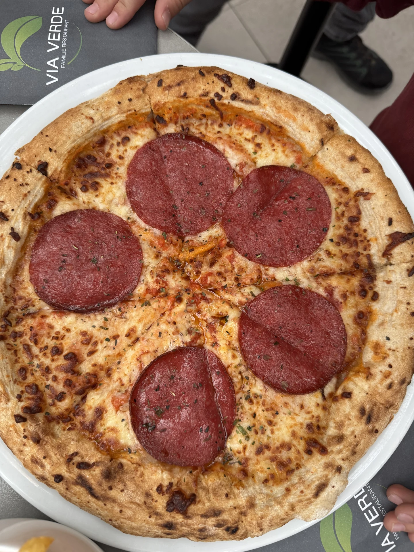 Pizza aus dem Restaurant Via Verde