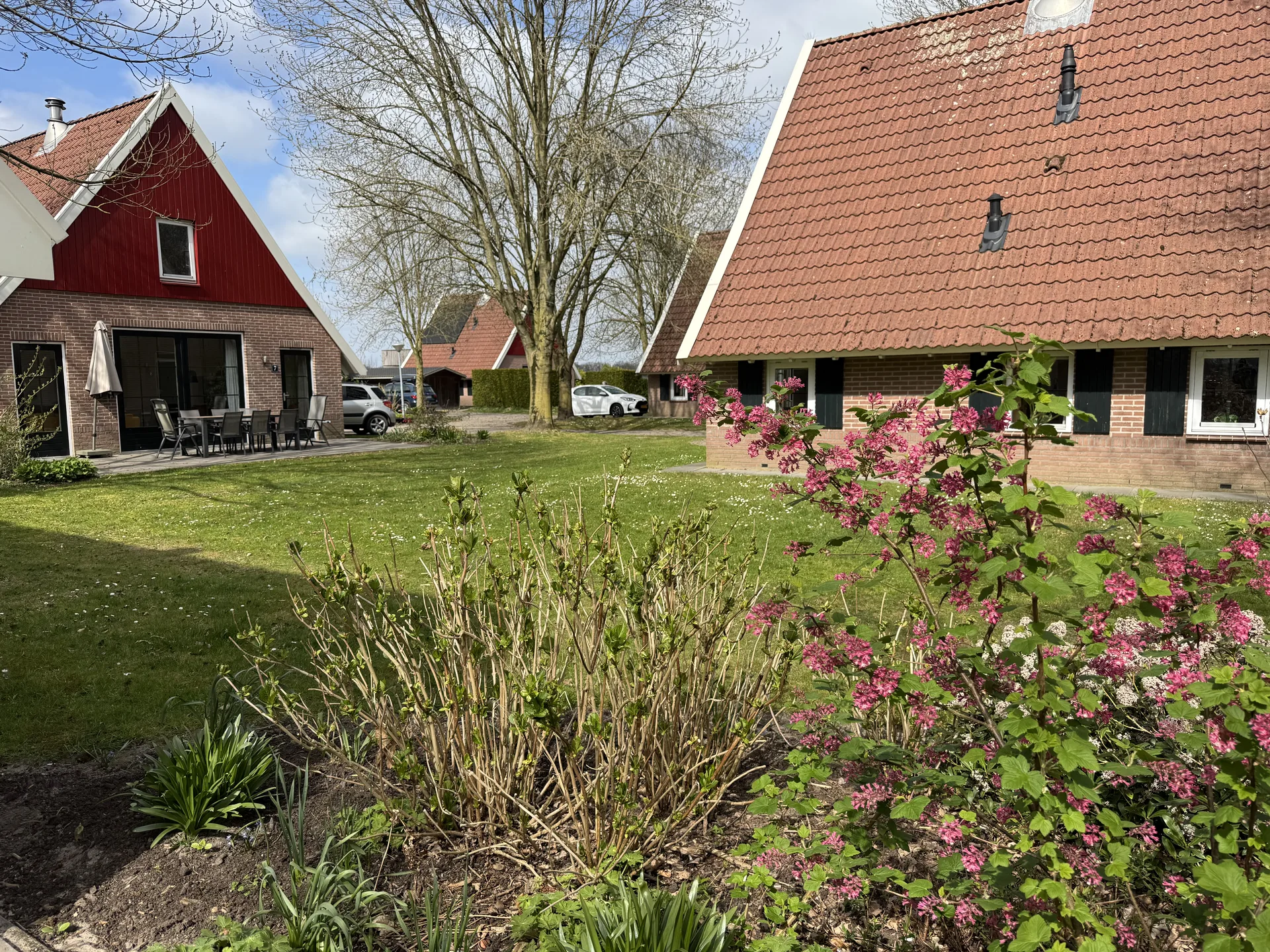 Die Ferienhäuser von De Twee Bruggen fügen sich harmonisch in die Anlage ein